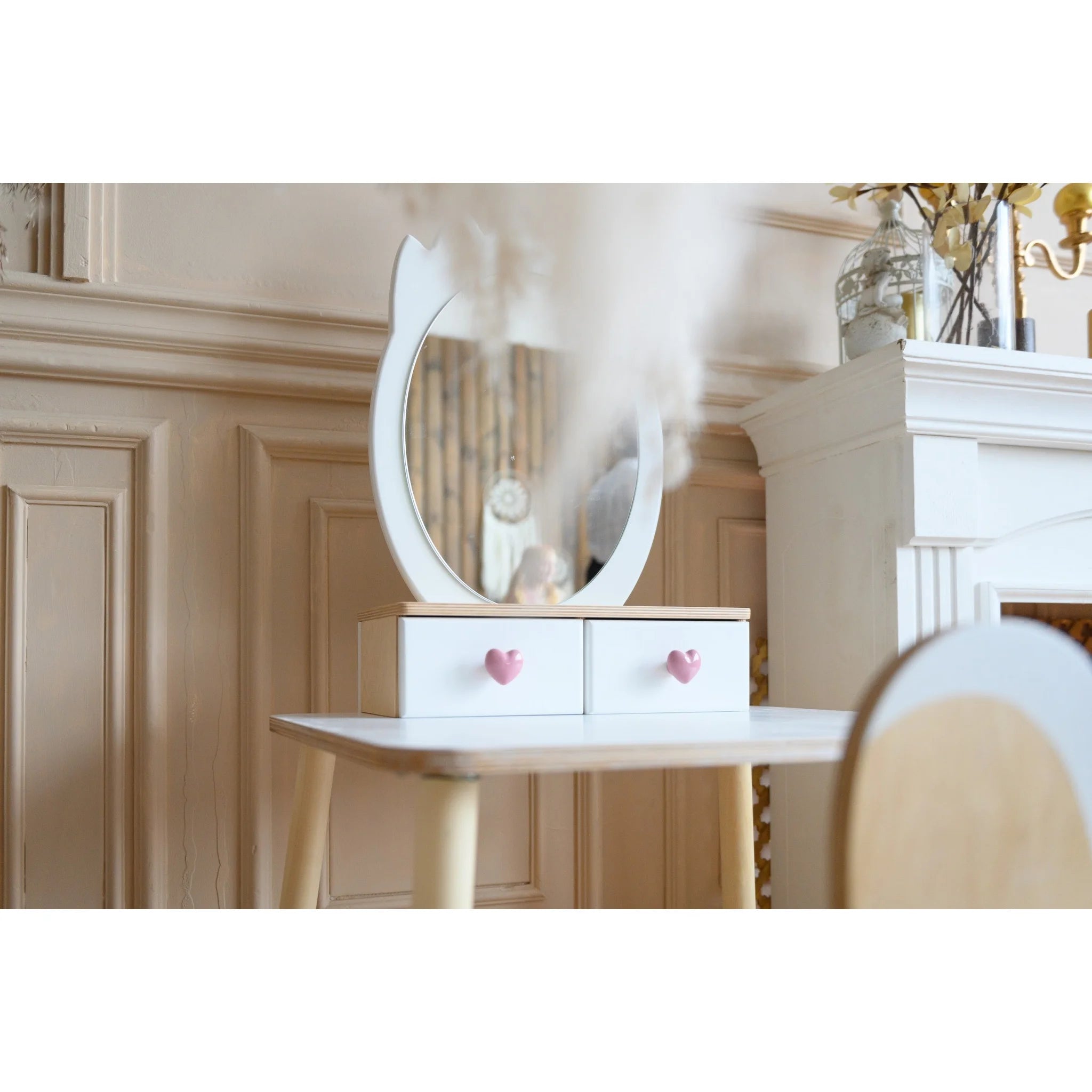 Toaletný Stolík pre Princeznú - Korunka - Montessori Zrkadlový Set - Family-scl