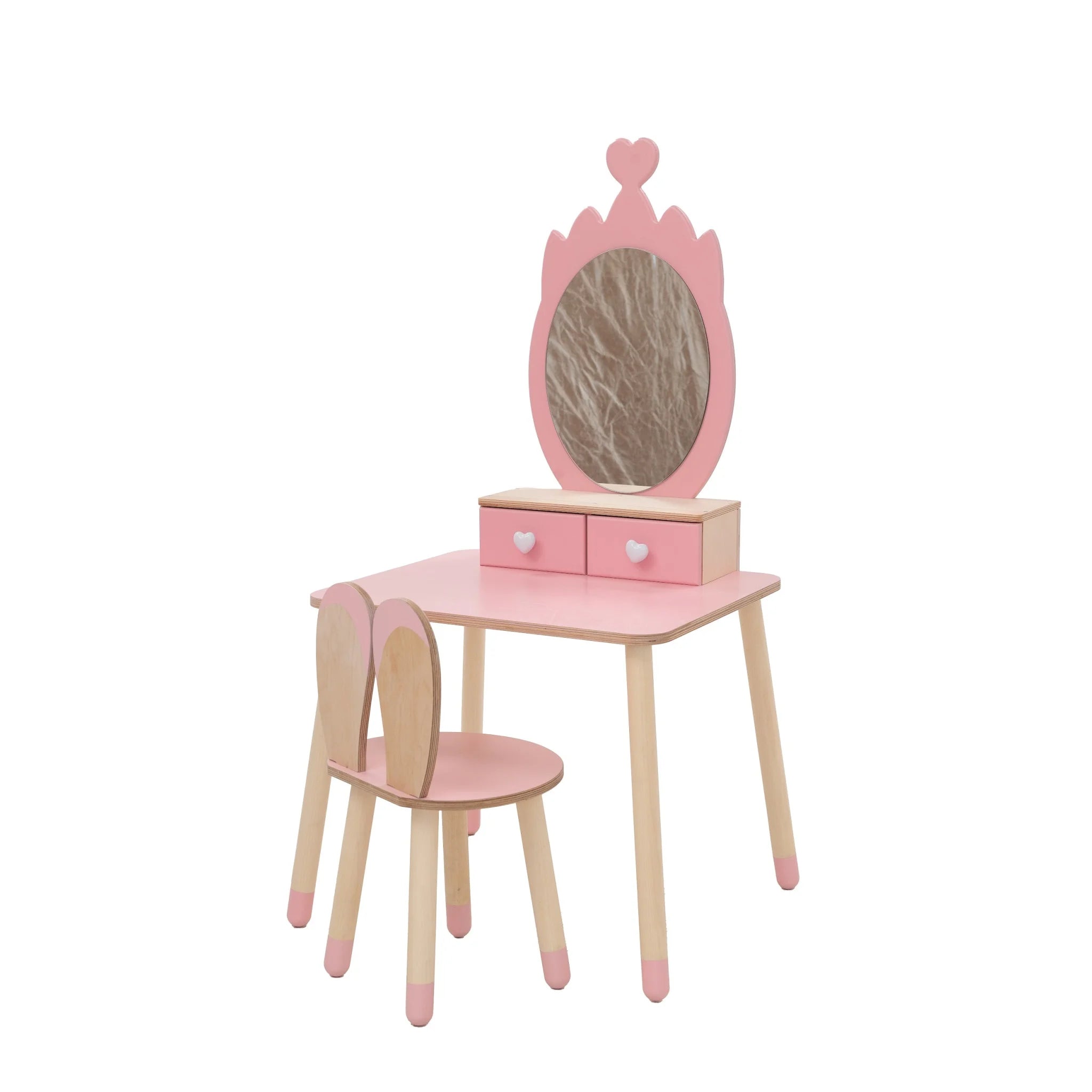 Toaletný Stolík pre Princeznú - Korunka - Montessori Zrkadlový Set - Family-scl