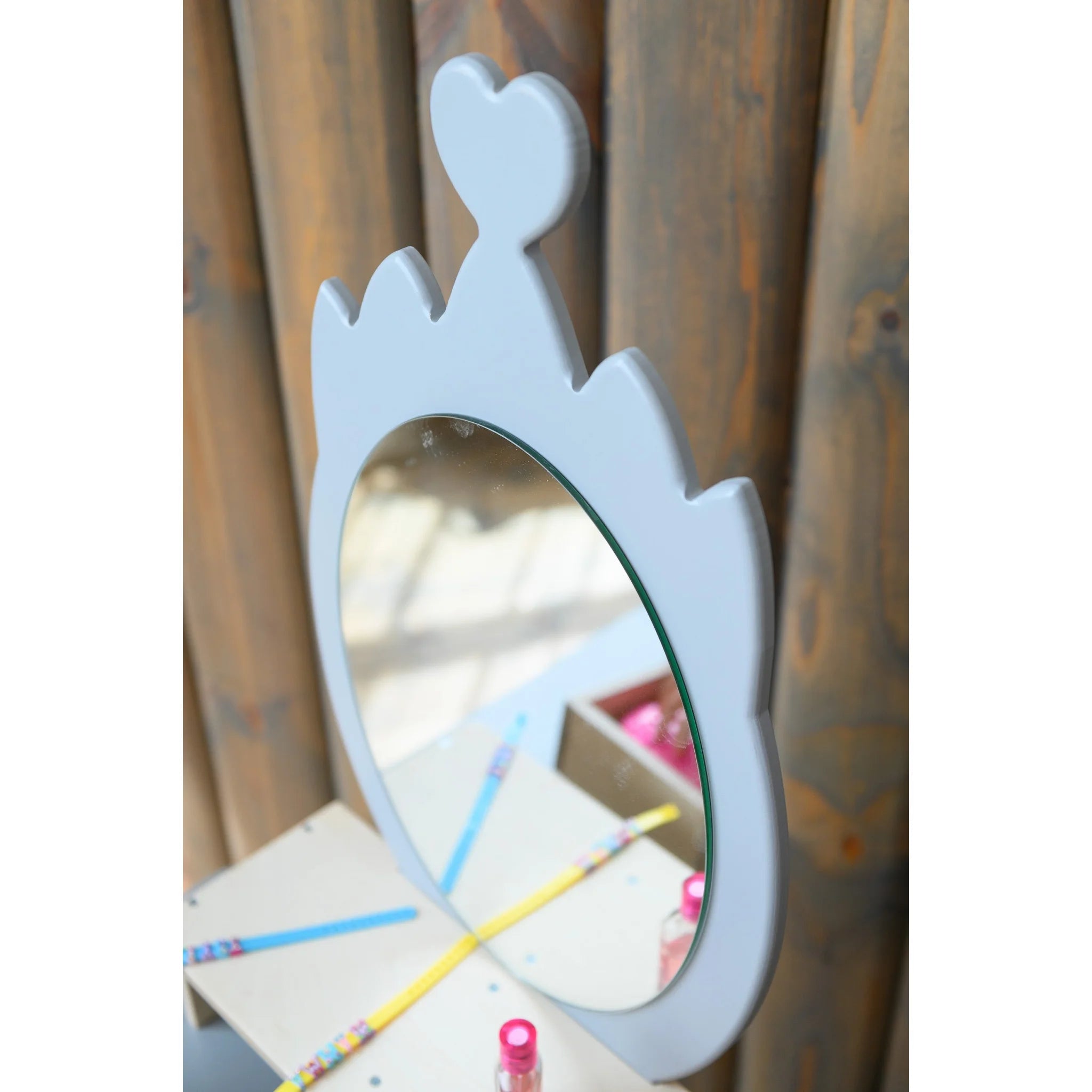 Toaletný Stolík pre Princeznú - Korunka - Montessori Zrkadlový Set - Family-scl