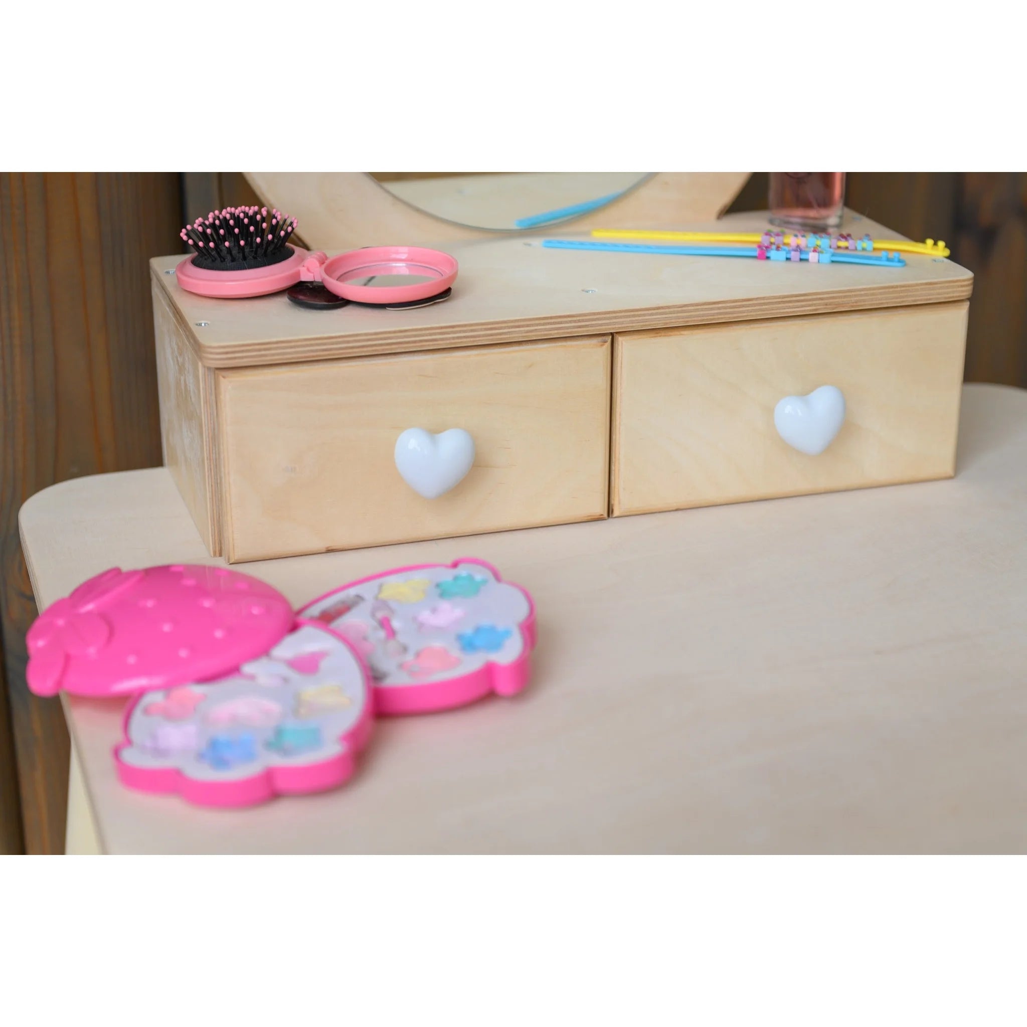 Toaletný Stolík pre Princeznú - Korunka - Montessori Zrkadlový Set - Family-scl