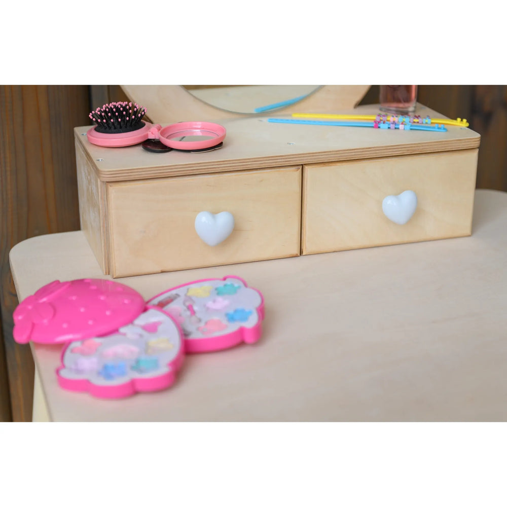 Princess Dressing Table - Crown - Montessori Mirror Set - Family