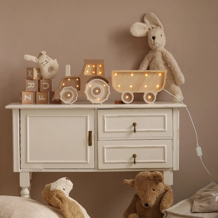 Tractor Lamp - Little Lights - Wooden Lamps