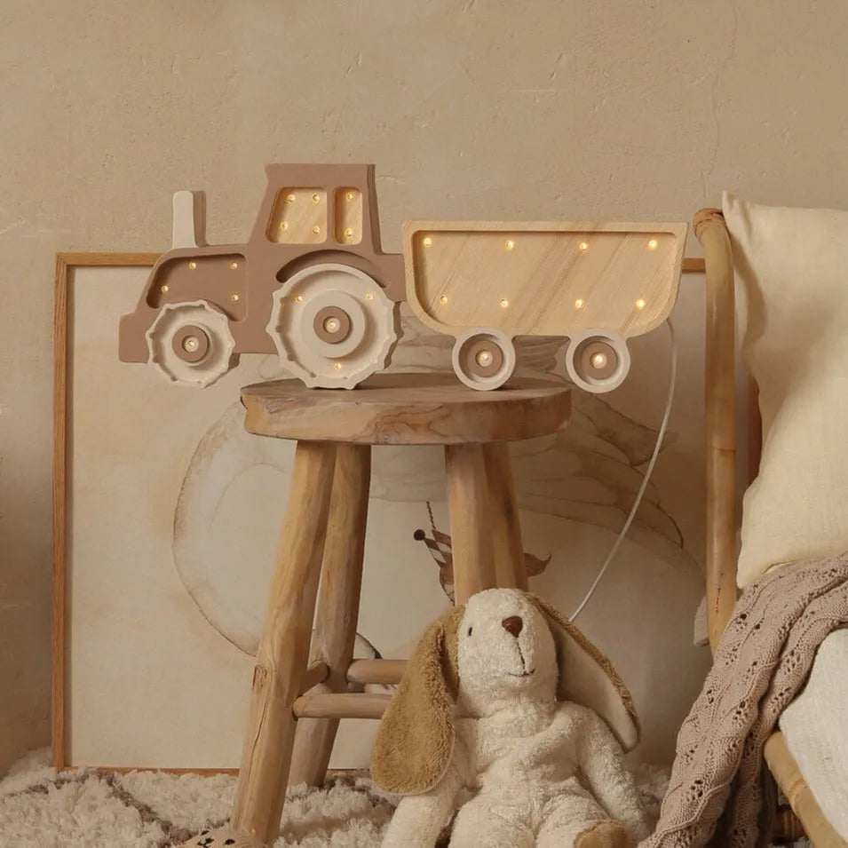 Tractor Lamp - Little Lights - Wooden Lamps