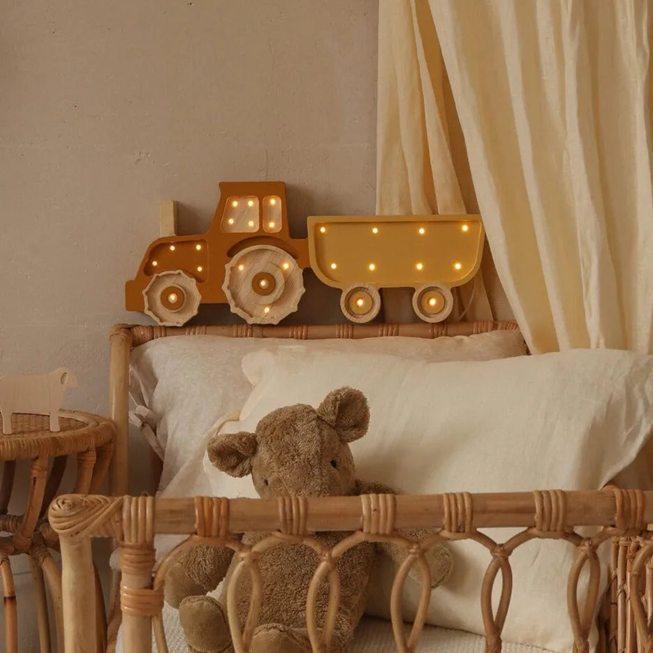 Tractor Lamp - Little Lights - Wooden Lamps