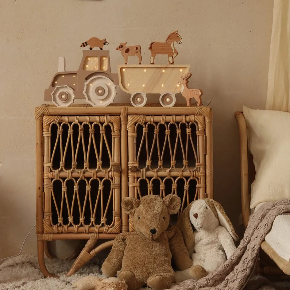 Tractor Lamp - Little Lights - Wooden Lamps