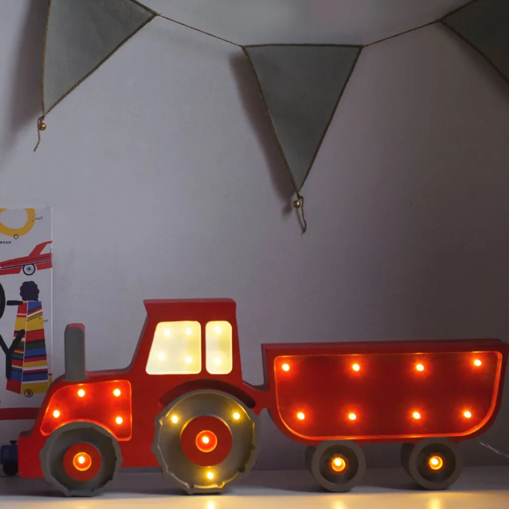 Tractor Lamp - Little Lights - Wooden Lamps