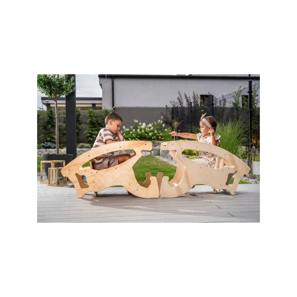 Trio Schommelpaard - Hoge Kruk - Creatief Tafelblad - Paard & Kruk Tafel - Triotoys