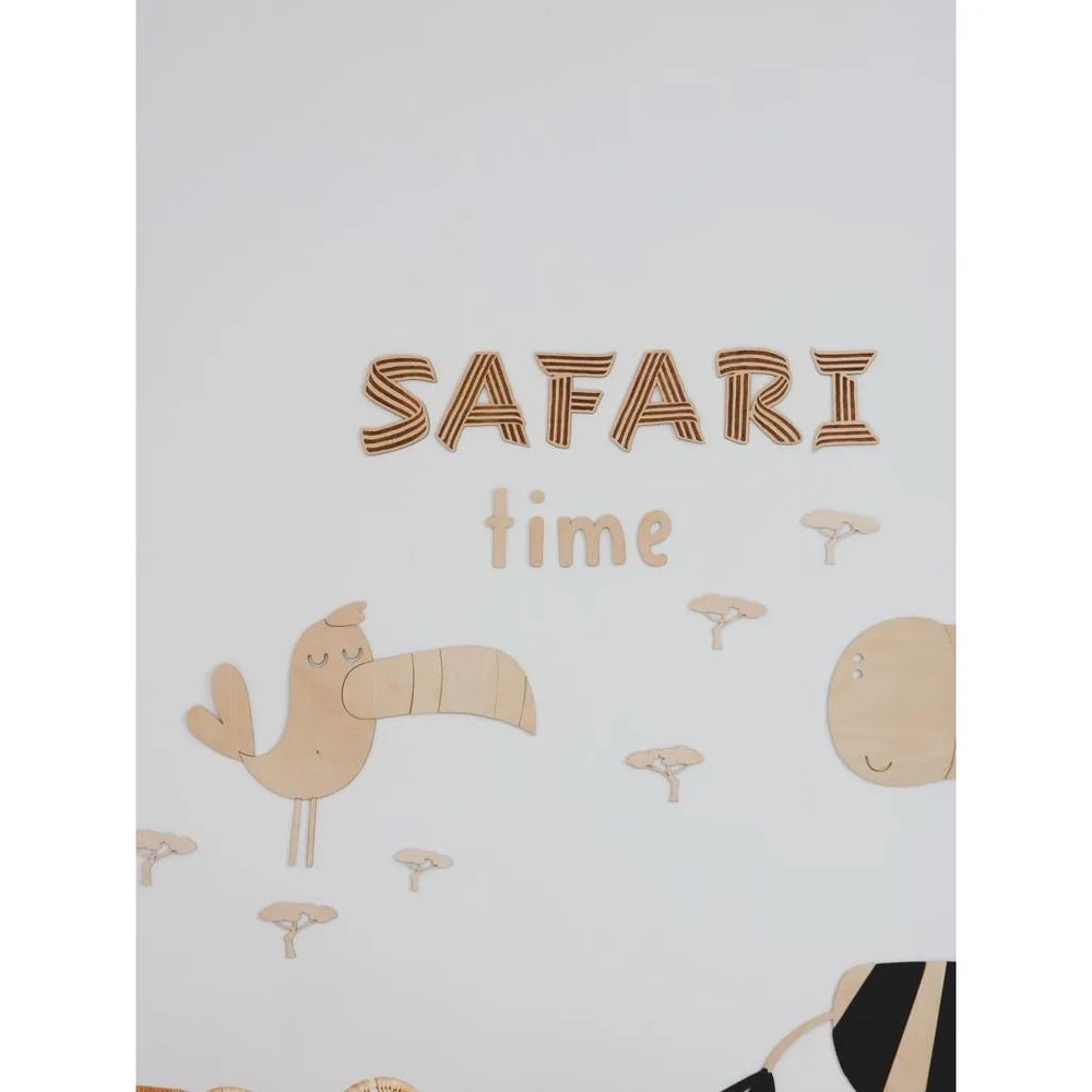 Tucán - Decoración de pared de madera estilo safari, tamaño m - 46 cm x 60 cm - Pared - Recortar ahora