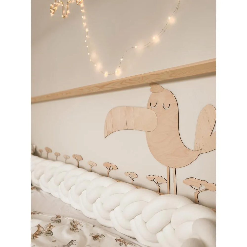 Tucán - Decoración de pared de madera estilo safari. Tamaño XL: 54 x 70 cm. - Pared. ¡Recórtalo ahora!