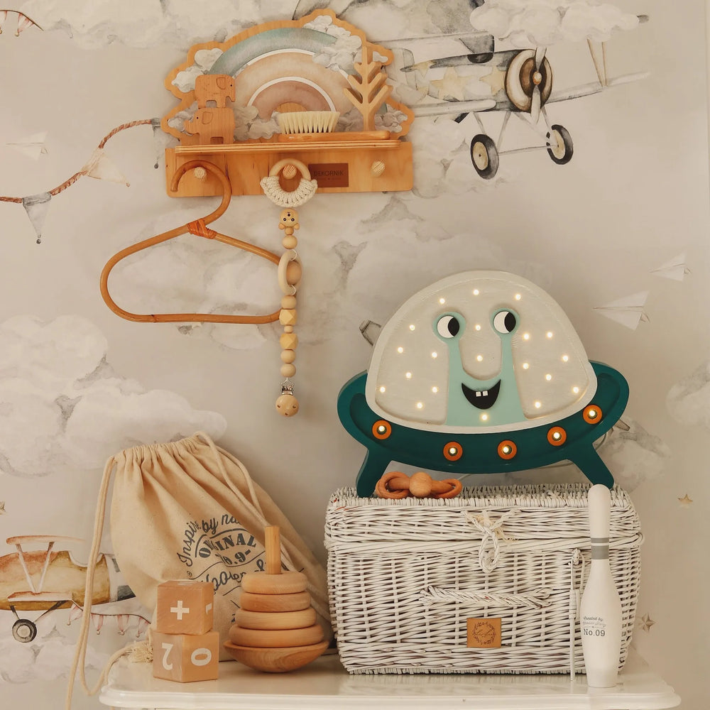 Lampe OVNI - Petites lumières - Lampes en bois