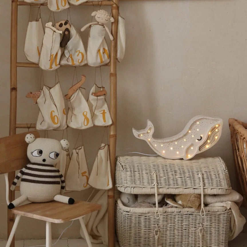 Lámpara de Ballena - Pequeñas Luces - Lámparas de Madera