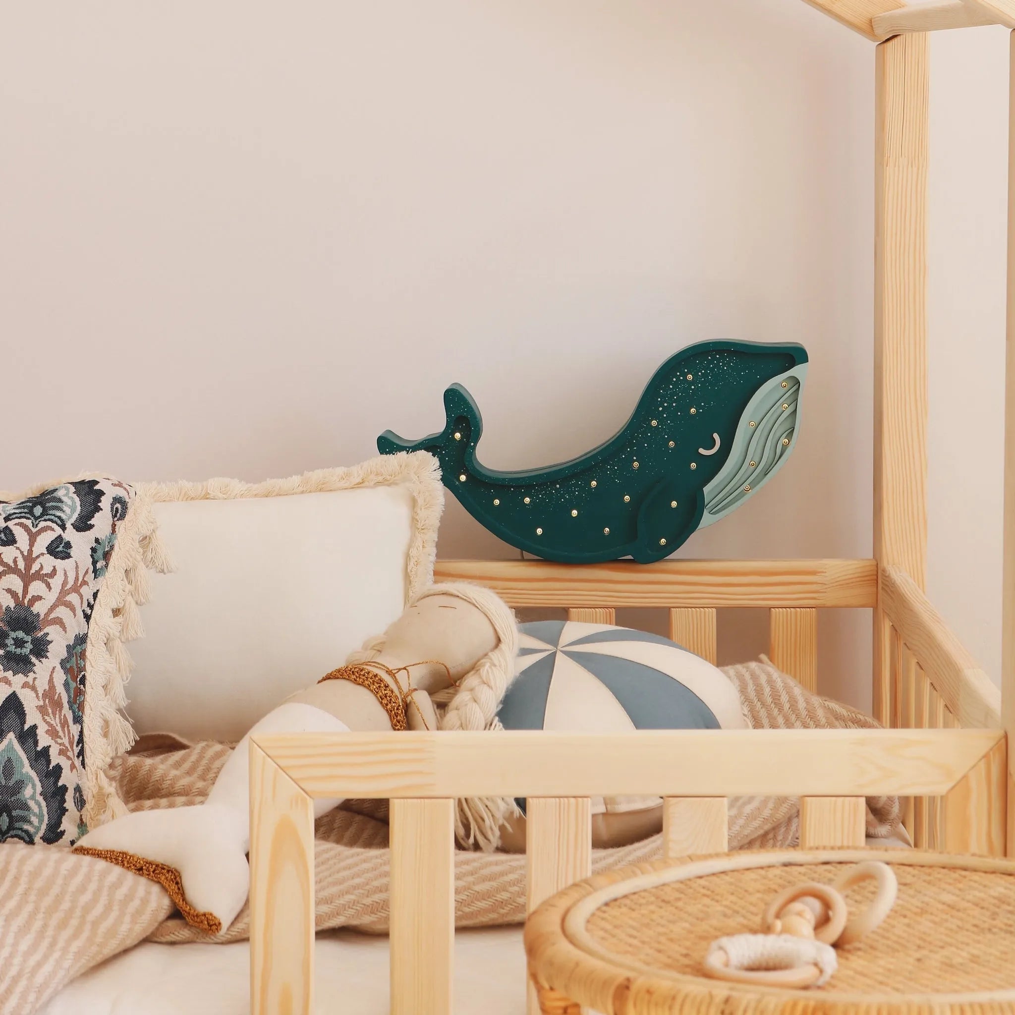 Lámpara de Ballena - Pequeñas Luces - Lámparas de Madera