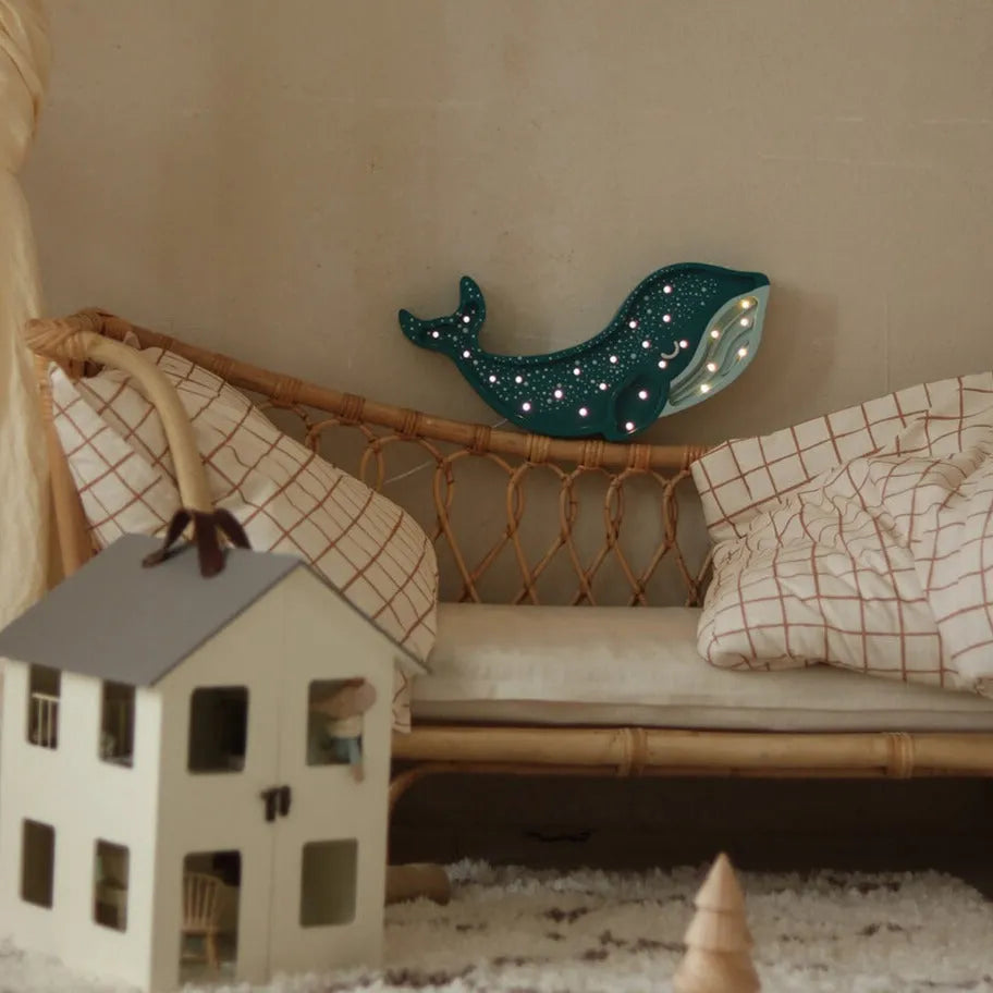 Lámpara de Ballena - Pequeñas Luces - Lámparas de Madera