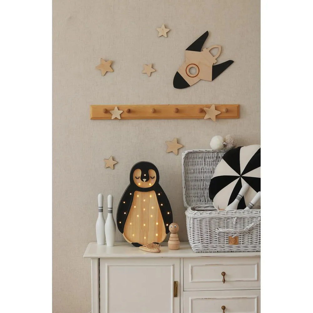 Space - Wooden Wall Decoration - Moon + Saturn + Rocket + 10 Stars - Wall - Cut It Now
