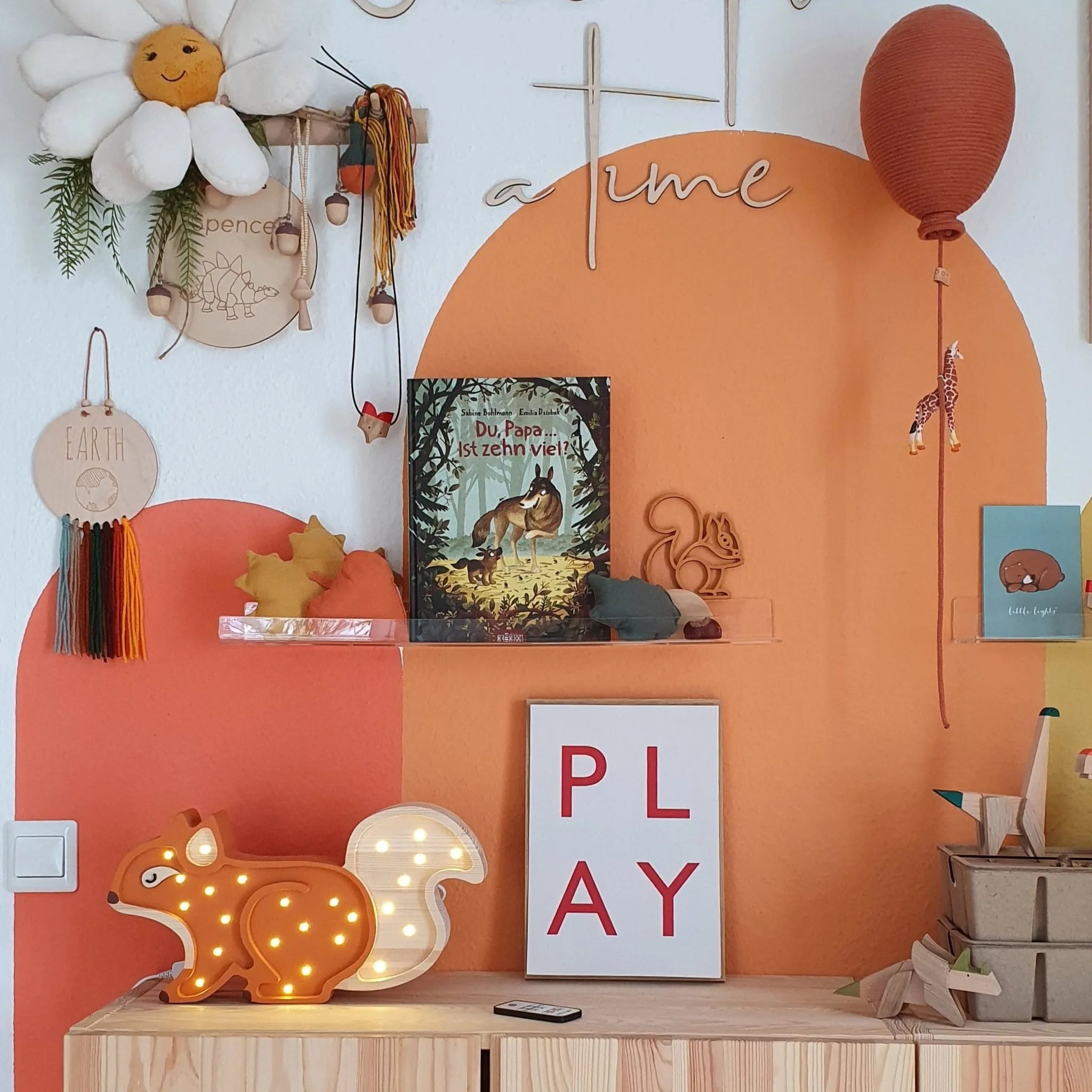 Squirrel Lamp - Little Lights - Wooden Lamps