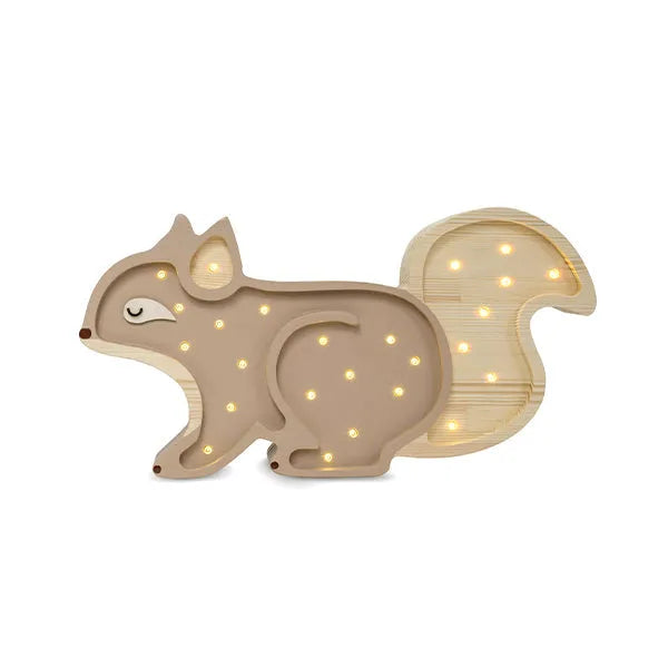 Squirrel Lamp - Little Lights - Wooden Lamps