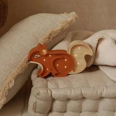 Squirrel Mini Lamp - Little Lights - Wooden Lamps