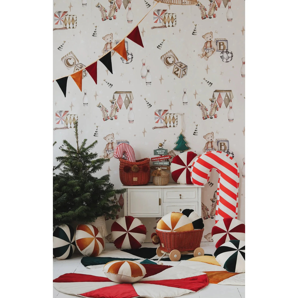 Jule Rund Patchwork Måtte - Måtter - Moi Mili