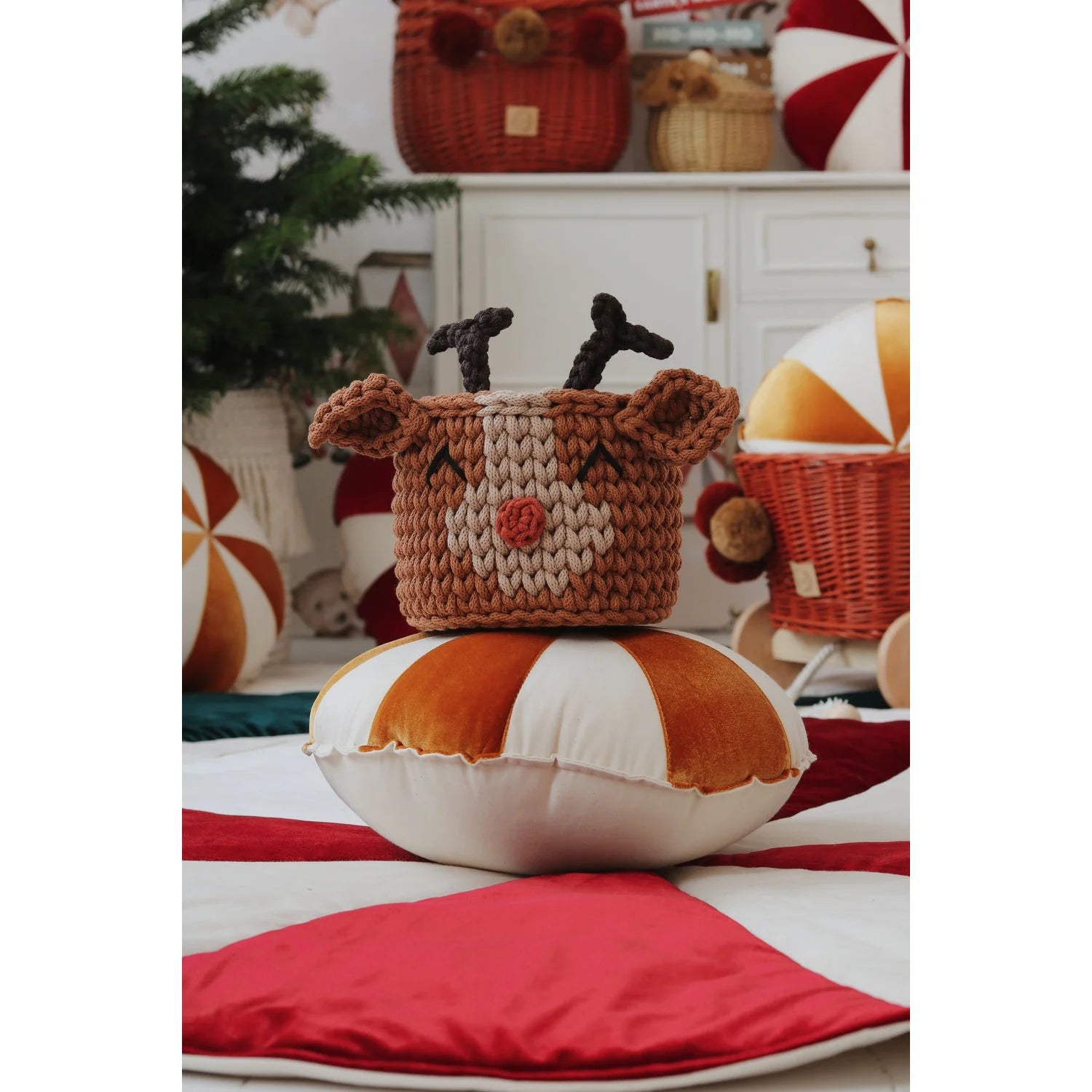 Kerst Ronde Patchwork Mat - Matten - Moi Mili