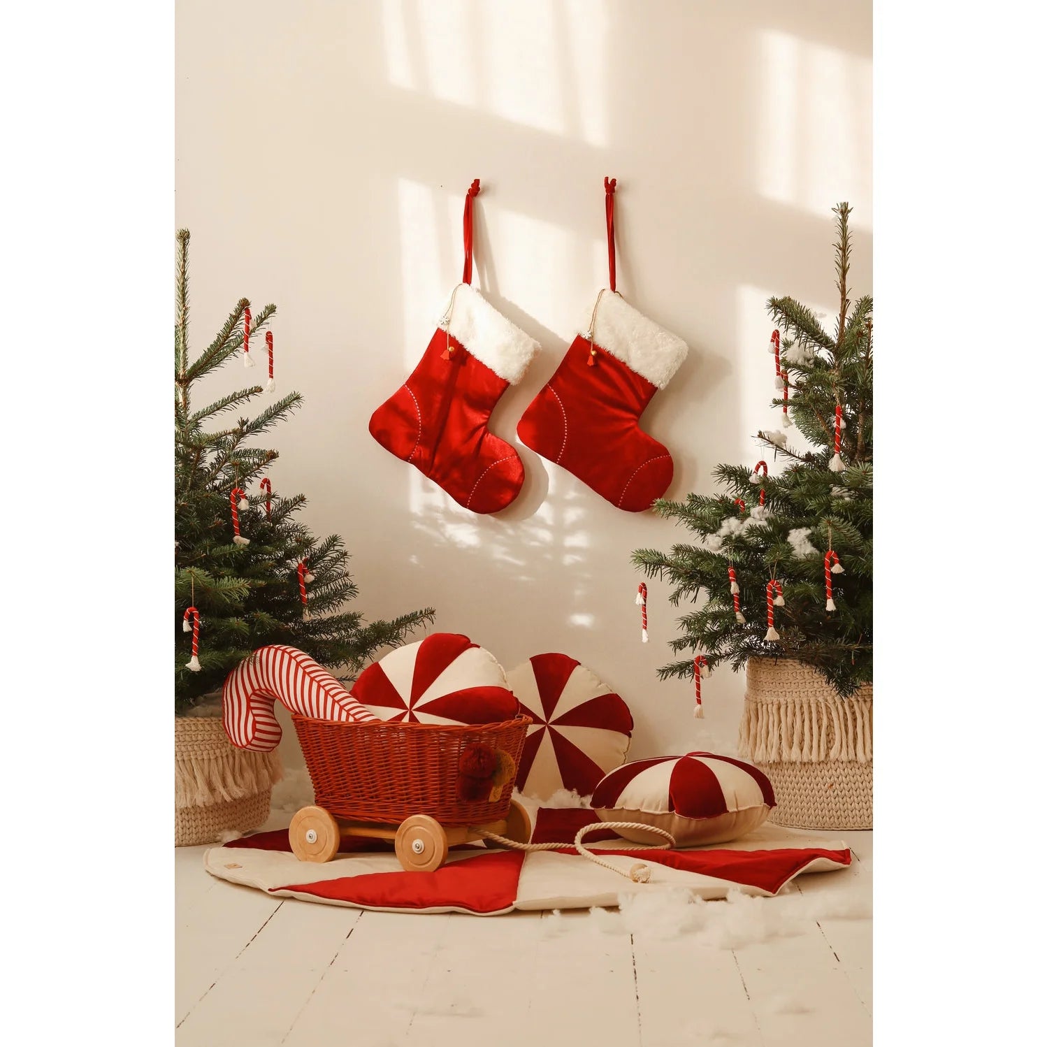 Kerst Ronde Patchwork Mat - Matten - Moi Mili