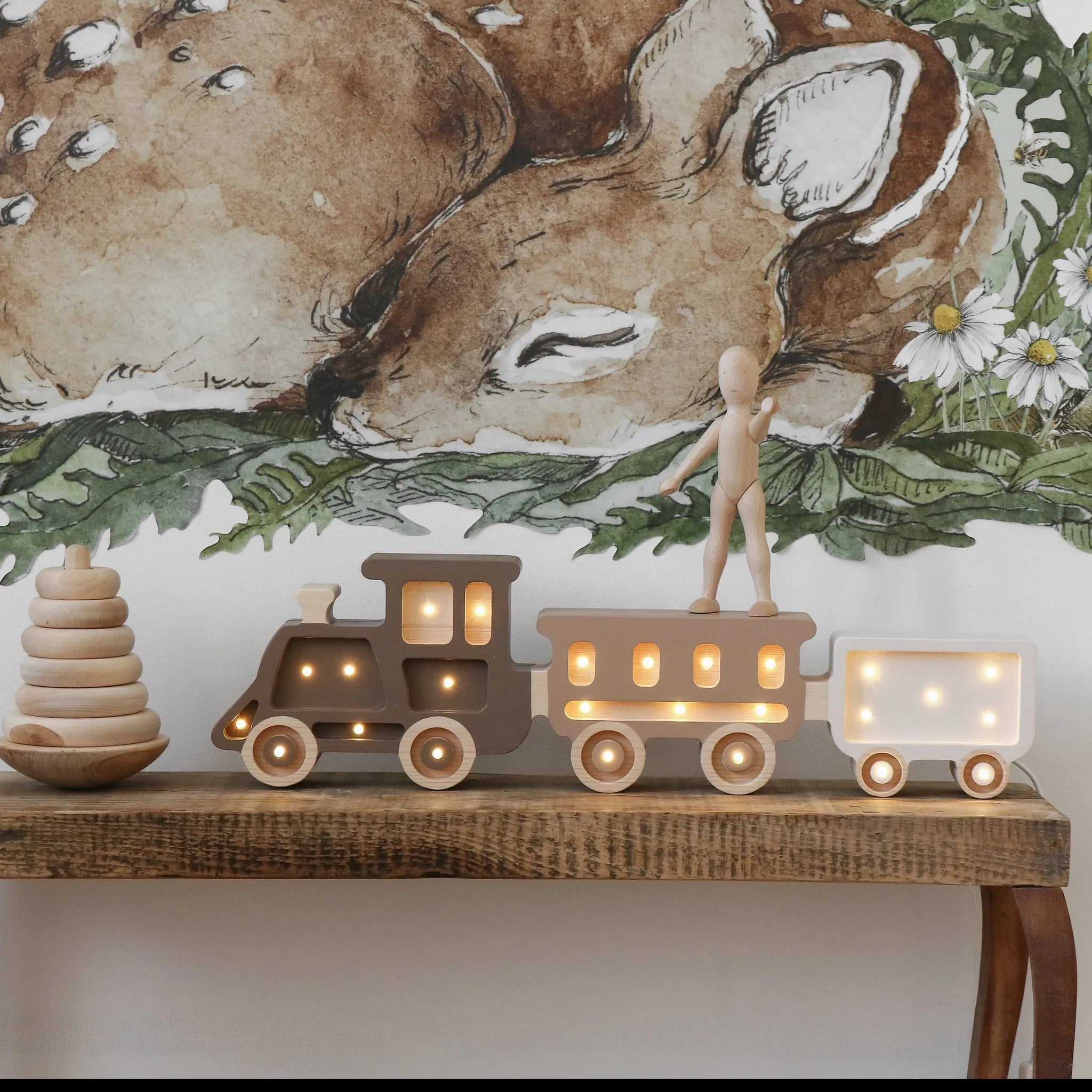 Lampada da treno - Piccole luci - Lampade in legno