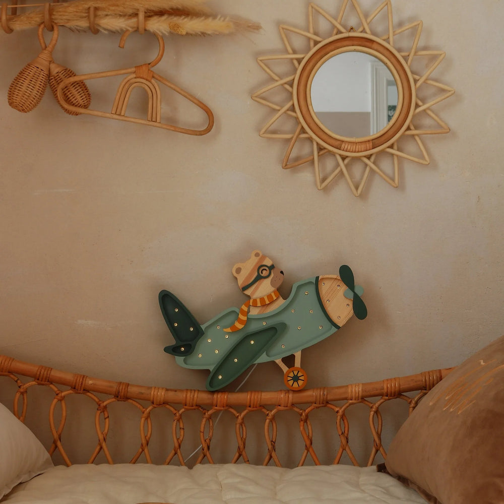 Vrtuľové Lietadlo Lampa Drevené Lampy Little Lights