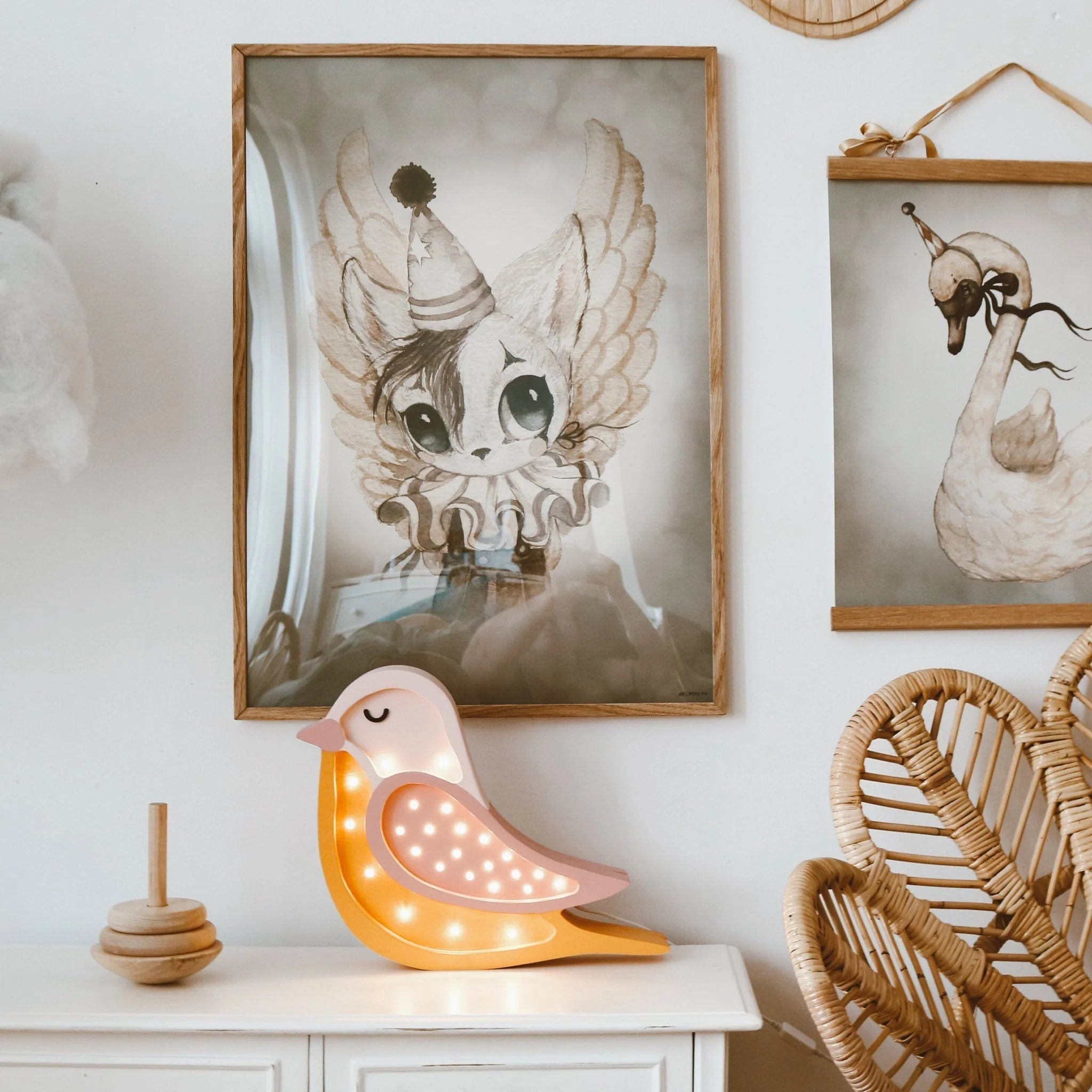 Lampe Oiseau - Lampes en bois - Little Lights