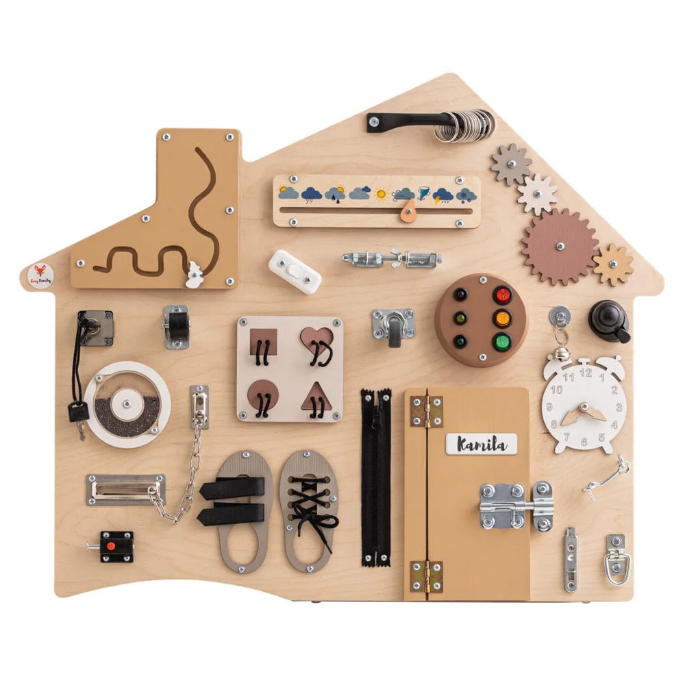 Xl Domček Manipulačná Tabuľa - Foxy Family