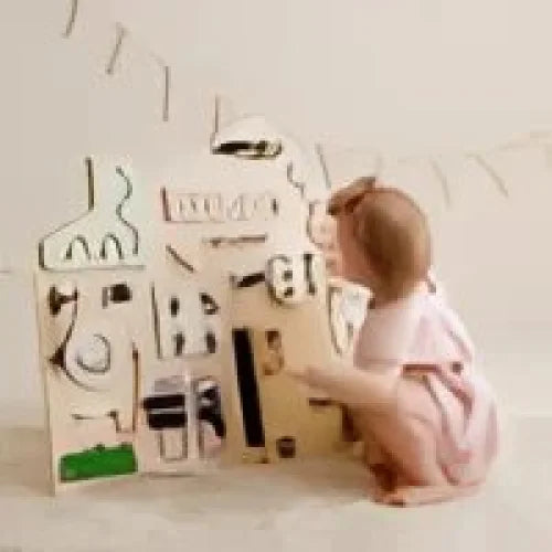 Maison Xl Tableau de Manipulation Pastel - Montessori - Famille Foxy