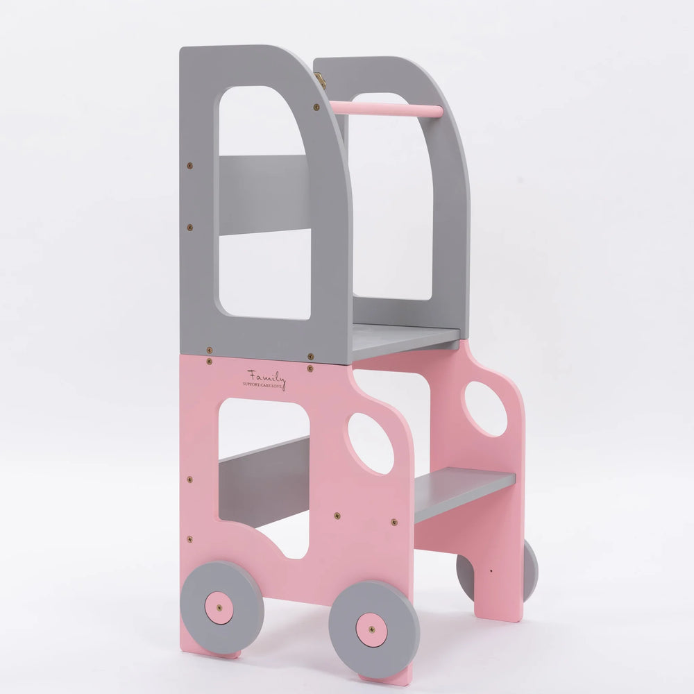 Zábavná Koliesková Učiaca Veža - Auto - Learning Tower - Family-scl