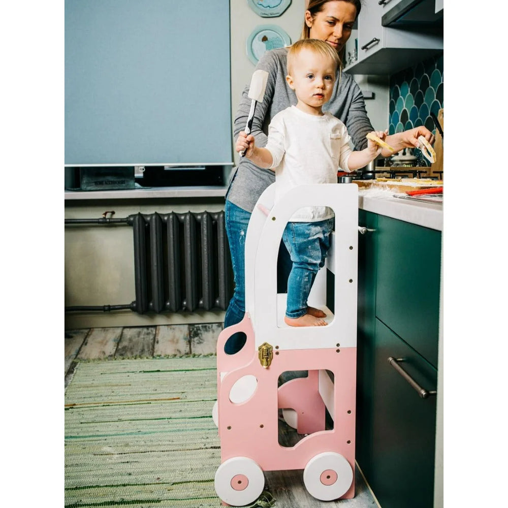 Zábavná Koliesková Učiaca Veža - Auto - Learning Tower - Family-scl