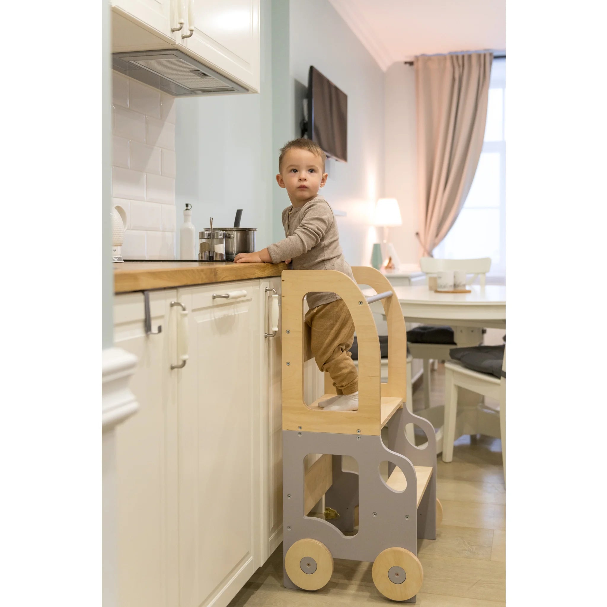 Zábavná Koliesková Učiaca Veža - Auto - Learning Tower - Family-scl