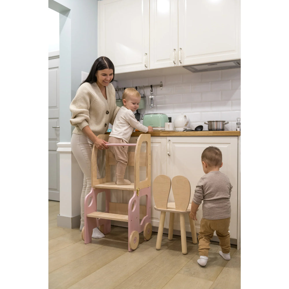 Zábavná Koliesková Učiaca Veža - Auto - Learning Tower - Family-scl
