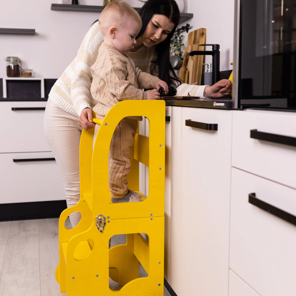 Zábavná Koliesková Učiaca Veža - Auto - Learning Tower - Family-scl
