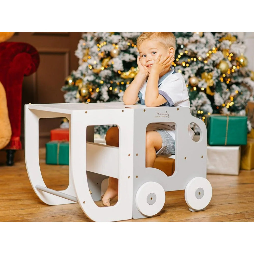 Zábavná Koliesková Učiaca Veža - Auto - Learning Tower - Family-scl