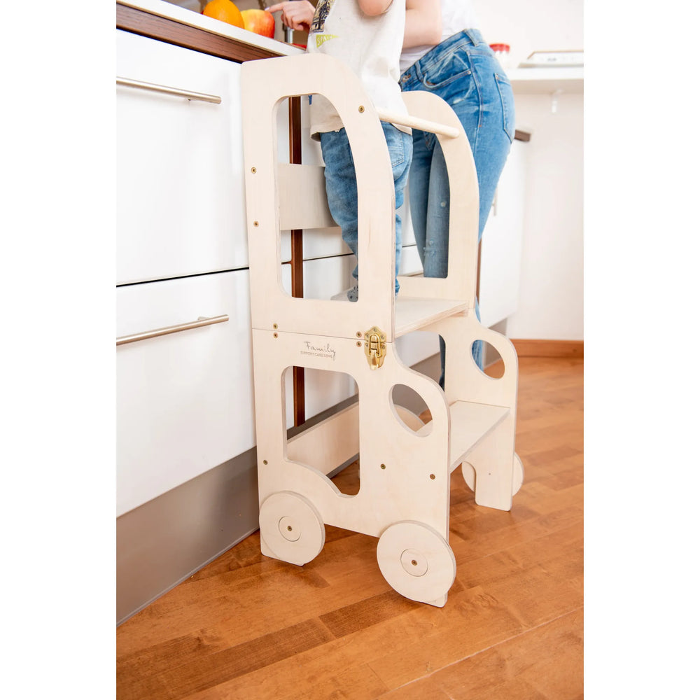 Fun Wheeled Learning Tower - Car - Learning Tower - Family