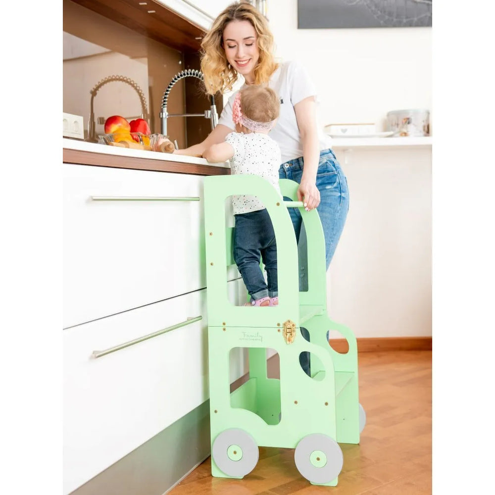 Fun Wheeled Learning Tower - Car - Learning Tower - Family