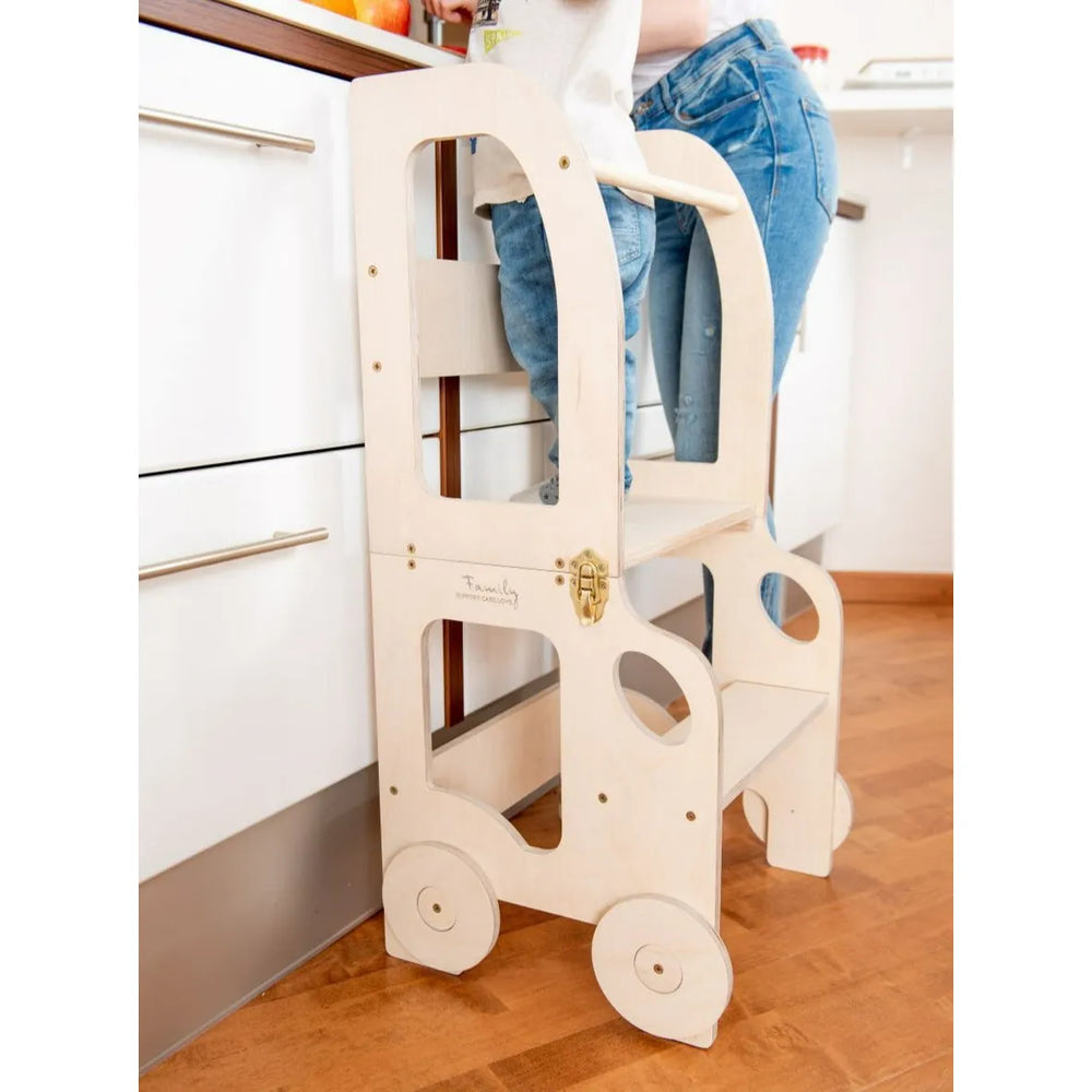 Fun Wheeled Learning Tower - Car - Learning Tower - Family