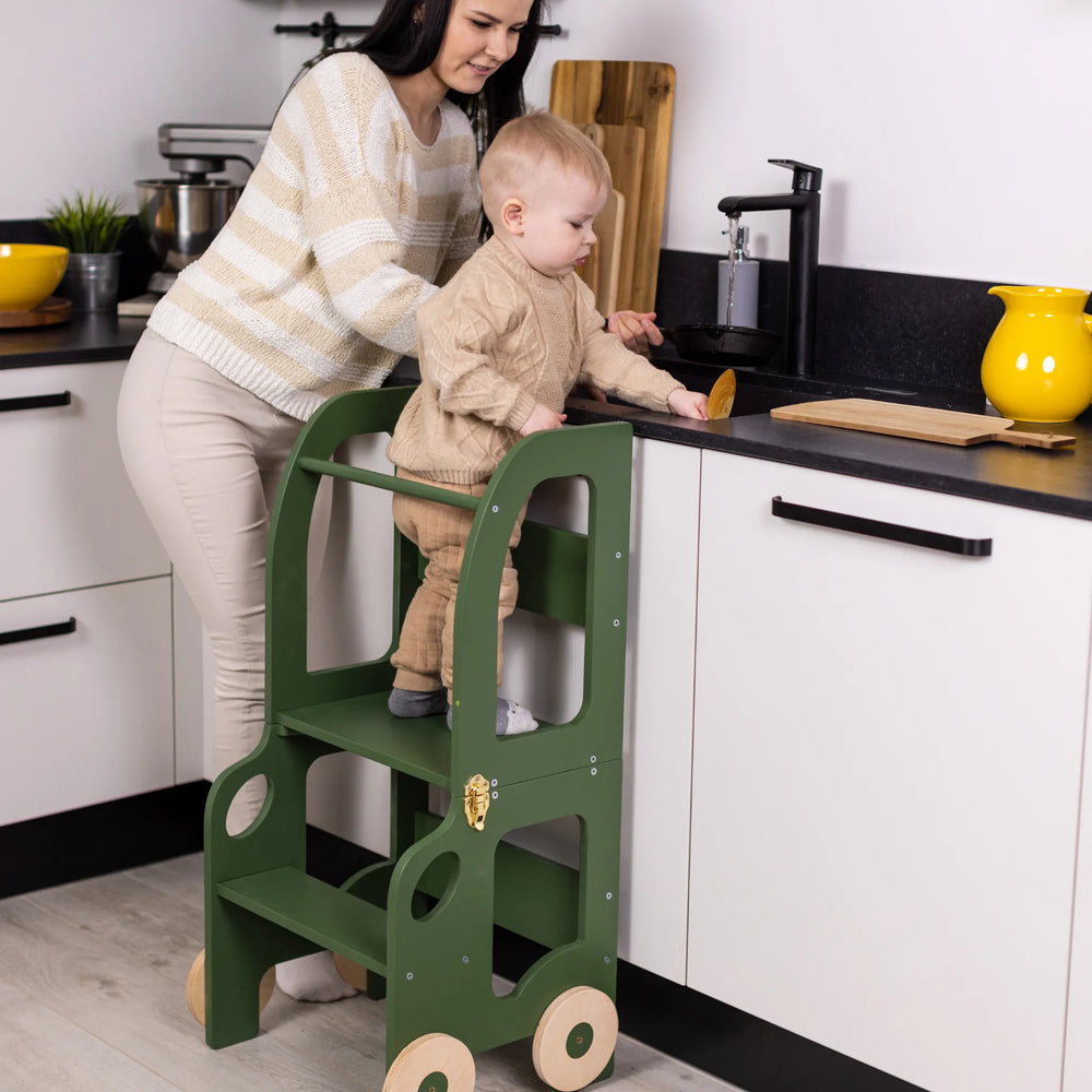 Fun Wheeled Learning Tower - Car - Learning Tower - Family