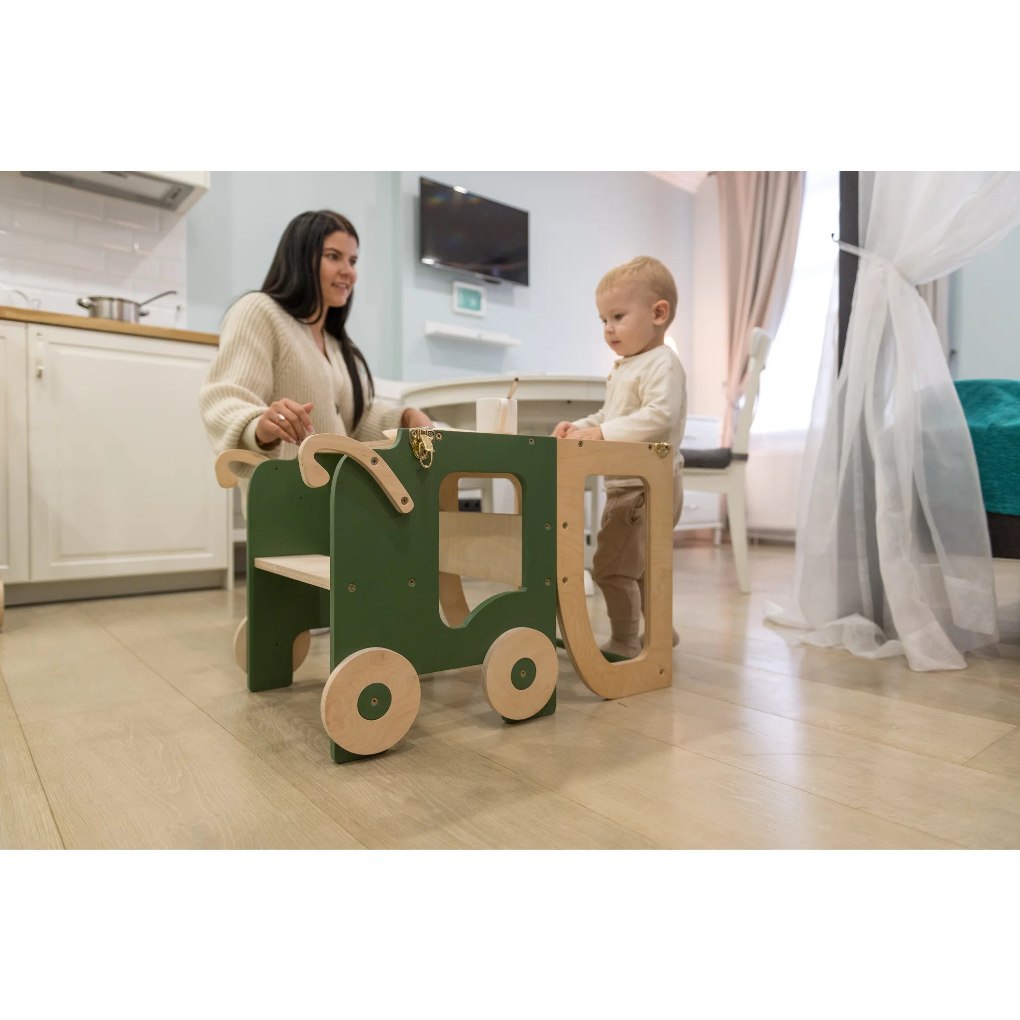 Zábavná Učiaca Veža - Vozík - Learning Tower - Family-scl