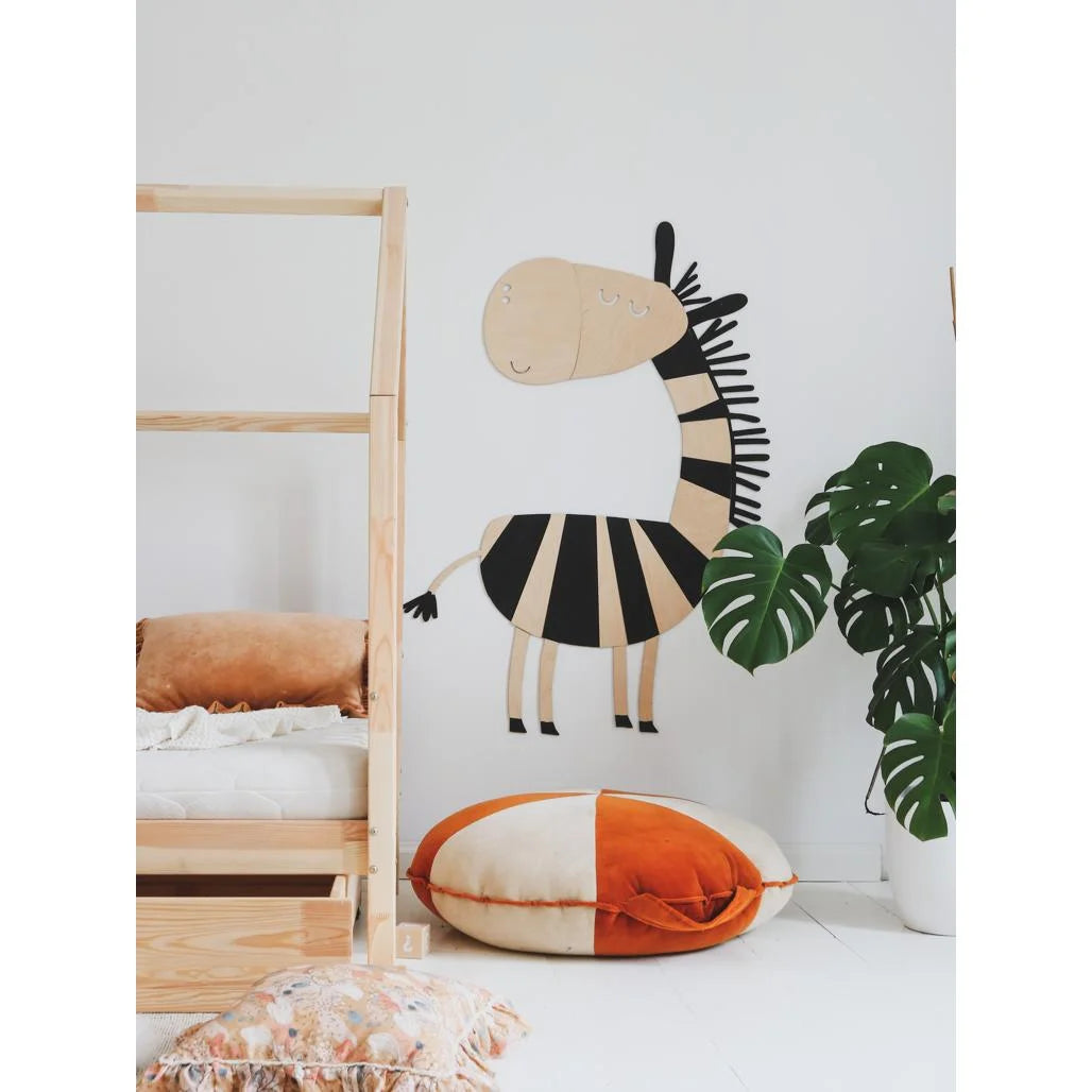 Zebra - Drevená Nástenná Dekorácia v Safari štýle Veľkosť s - 100cmx72cm - Nástenná - Cut It Now
