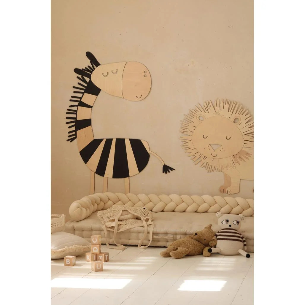 Zebra - Drevená Nástenná Dekorácia v Safari štýle Veľkosť s - 100cmx72cm - Nástenná - Cut It Now