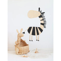 Zebra - Drevená Nástenná Dekorácia v Safari štýle Veľkosť s - 100cmx72cm - Nástenná - Cut It Now