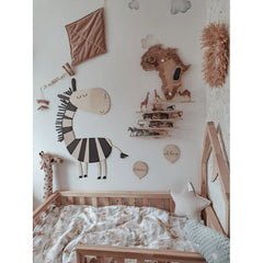 Zebra - Drevená Nástenná Dekorácia v Safari štýle Veľkosť m - 116cmx84cm - Nástenná - Cut It Now