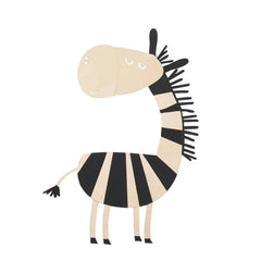 Cebra - Decoración de pared de madera estilo safari. Tamaño m - 116 cm x 84 cm - Pared - Recortar ahora