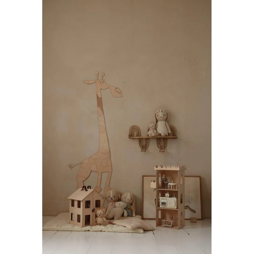 Giraffe - Wanddekoration aus Holz im Safari-Stil m Größe - 175cmx70cm - Wand - Jetzt zuschneiden