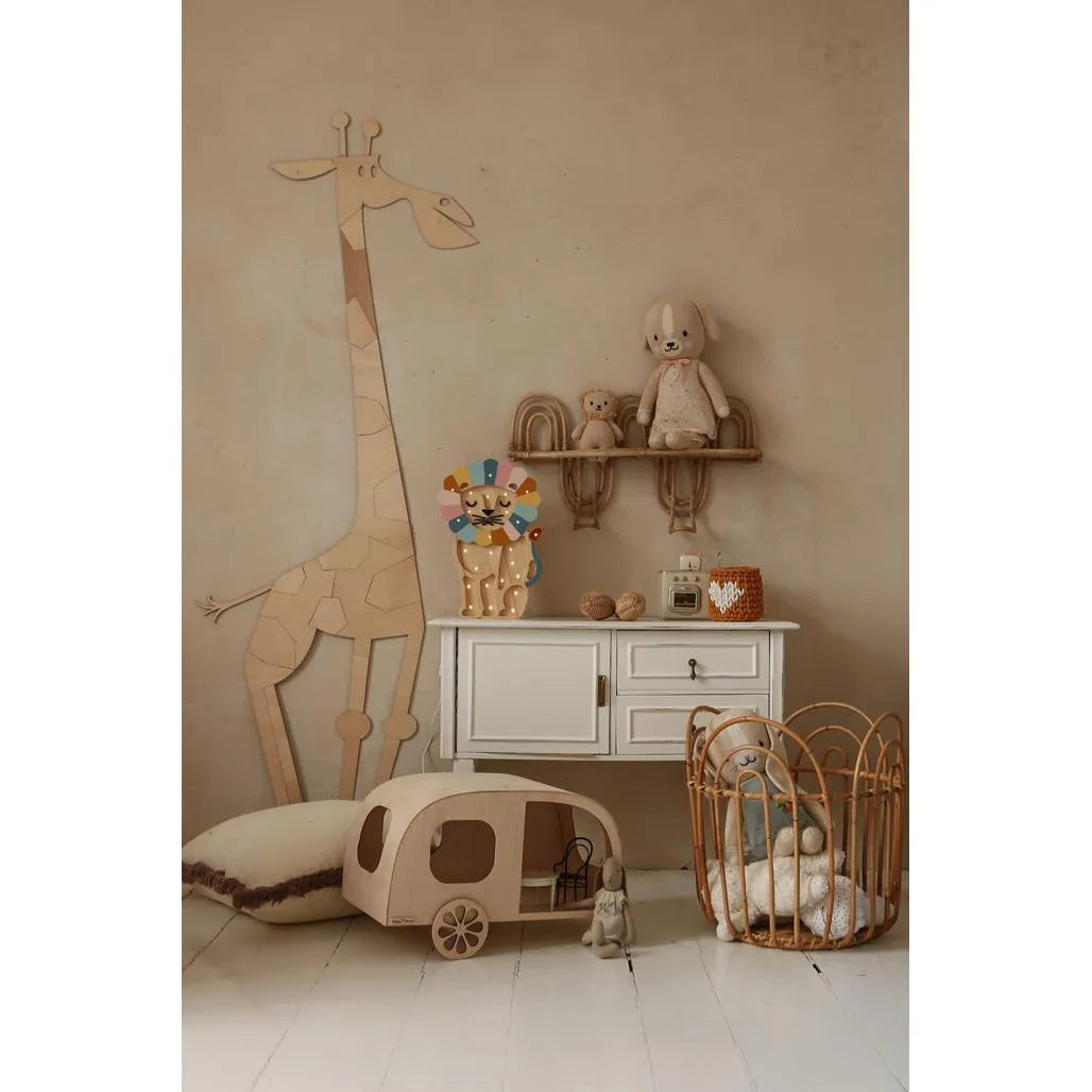 Giraffe - Wanddekoration aus Holz im Safari-Stil m Größe - 175cmx70cm - Wand - Jetzt zuschneiden