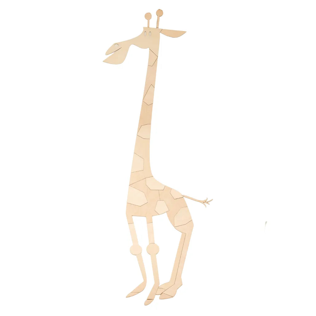 Giraffe - Wanddekoration aus Holz im Safari-Stil m Größe - 175cmx70cm - Wand - Jetzt zuschneiden