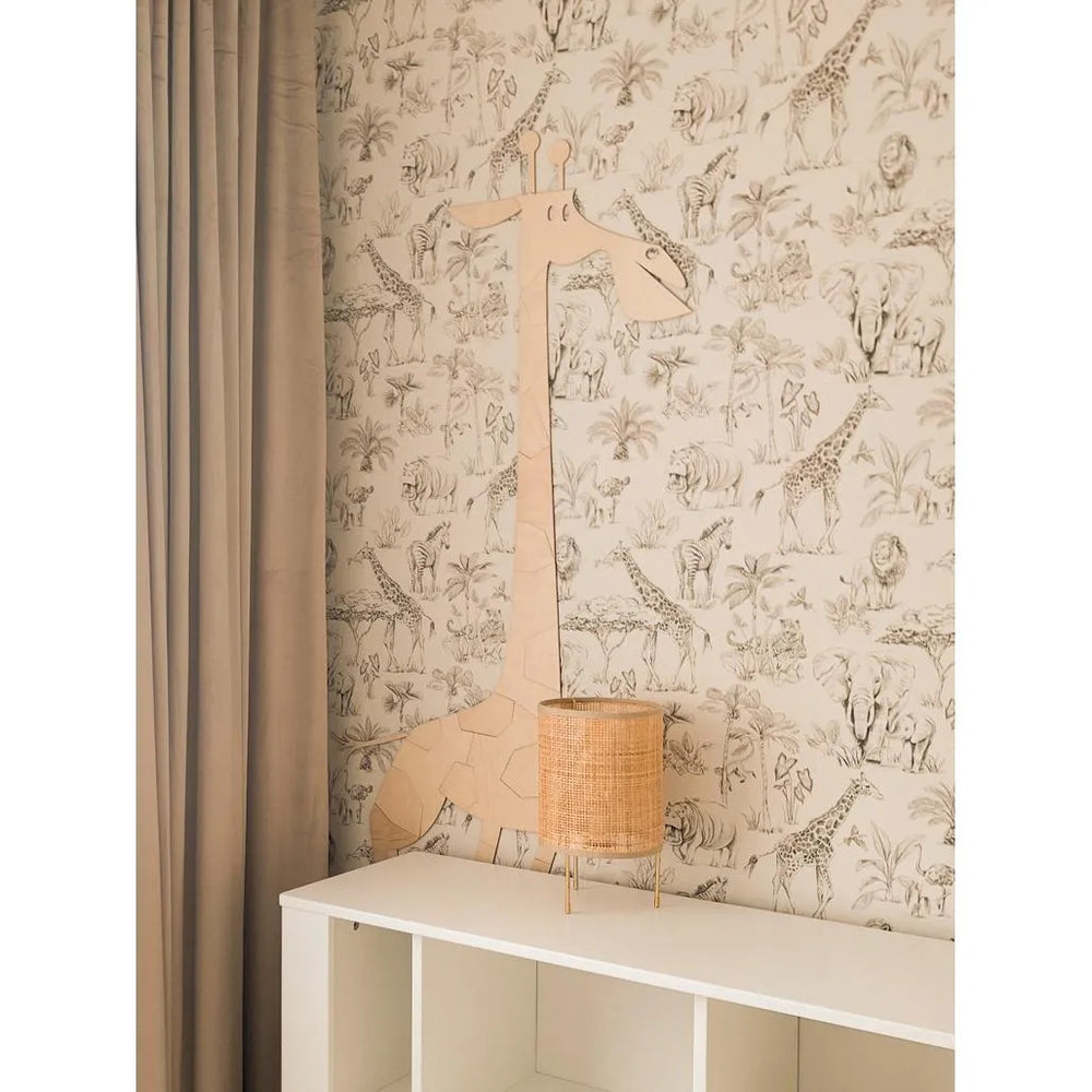 Giraffe - Wanddekoration aus Holz im Safari-Stil m Größe - 175cmx70cm - Wand - Jetzt zuschneiden