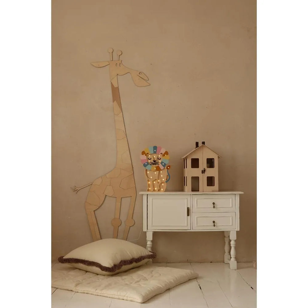 Giraffe - Wanddekoration aus Holz im Safari-Stil m Größe - 175cmx70cm - Wand - Jetzt zuschneiden